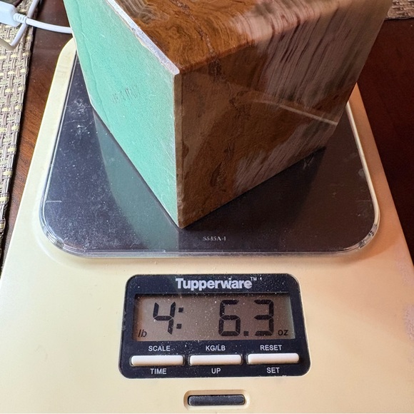 Made in Italy Polished Onyx Marble Cube Sculpture / Vintage Stone Decor - Picture 13 of 13